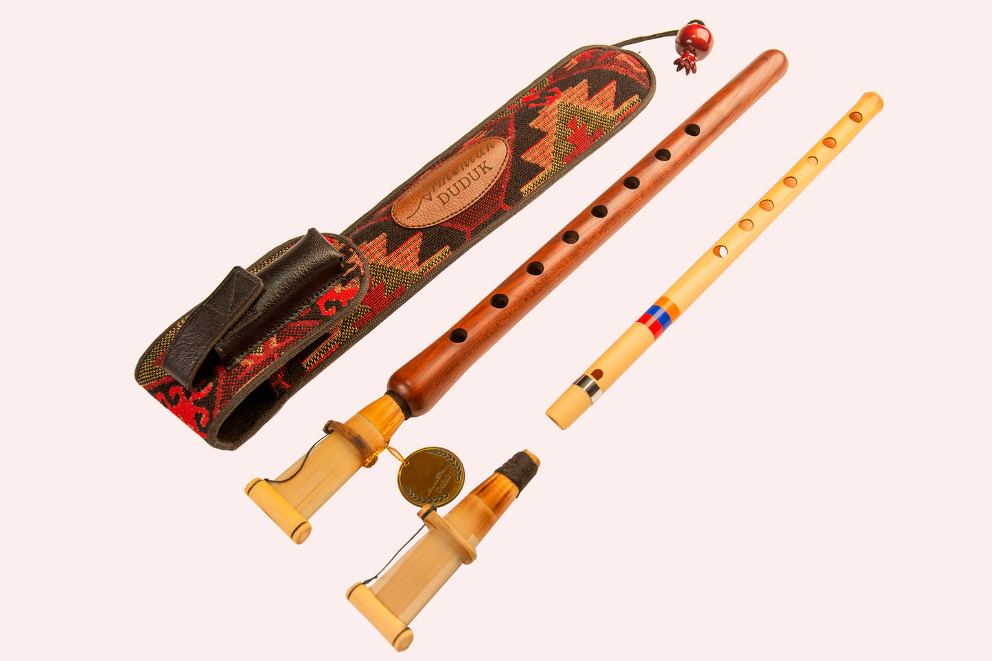 Armenian musical instrument duduk in key A plus gift Flute