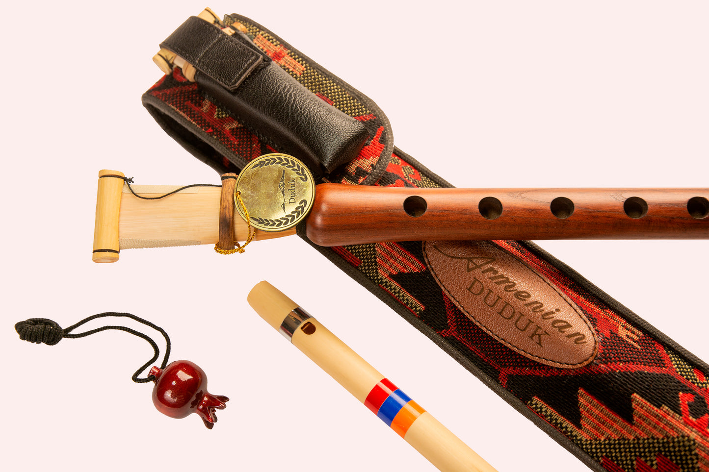 Armenian musical instrument duduk in key A plus gift Flute