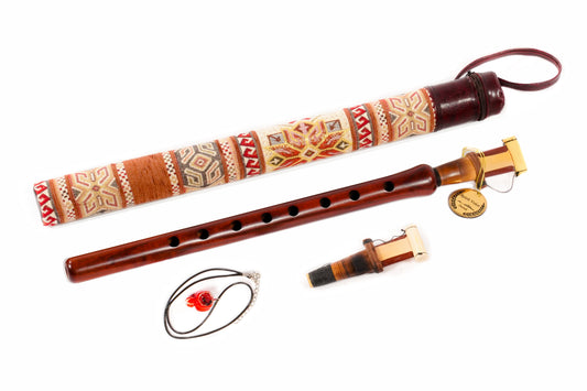Armenian musical instrument duduk for beginners with 2 reeds & Case